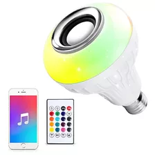 Bombillo Bluetooth Con Altavoz Luz Led Rgb + Control Remoto