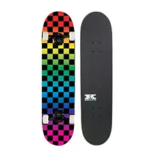 Tabla Skate Krown Kpc Rainbow Checker Completo