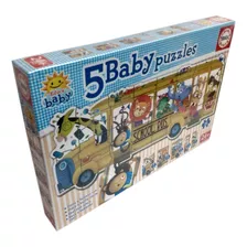 5 Baby Puzzles Schoolbus Ploppy 715926