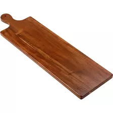 Birdrock Home 31.5 Acacia Wooden Cheese Serving Board Con As