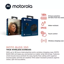 Audífonos Bluetooth Motorola Moto Buds 250 2023 Negro