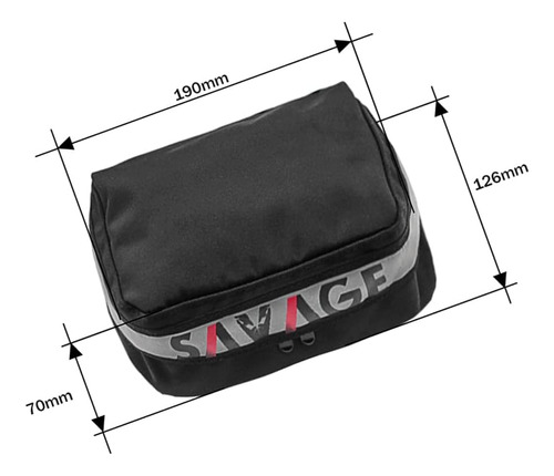 Rear Seat Fender Pack Tool Bag Compatible With Suzuki Drz 40 Foto 5