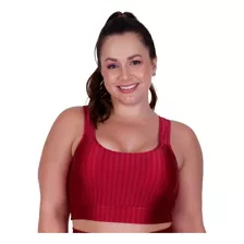 Top De Ginastica Sem Bojo Plus Size Alça Larga Roupa Fitness