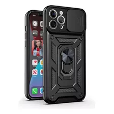 Carcasa Reforzada Con Cubre Cámara Para iPhone (todos)