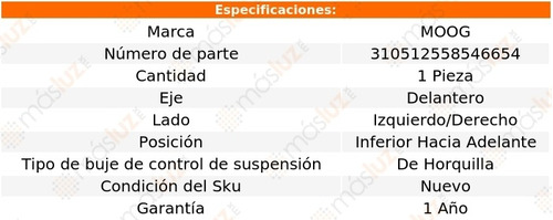 Buje Horquilla Del Izq/der Inf Lexus Lx470 98-07 Moog Foto 2