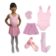 Balé Roupa Kit Completo Infantil , Ballet Clássico Regata 