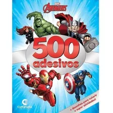 Livro Para Colorir Vingadores+ 500 Adesivos 44 Pgs Culturama