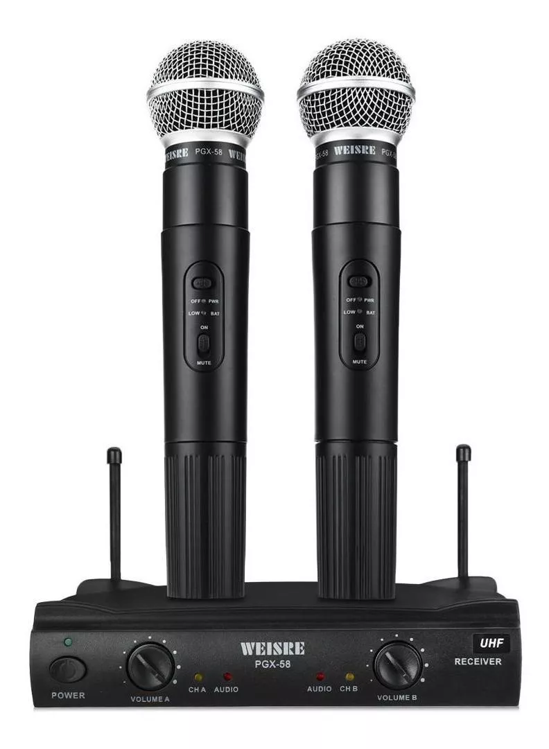 Microfones Weisre Pgx-58 Dinâmico Omnidirecional Preto