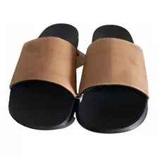 Ojotas Reef Leather Slide Ul Bronze Envíos A Todo El País