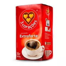 Café Brasilero/brasileño 3 Corações Molido Torrado Natural Sin Azúcar Extraforte 500g