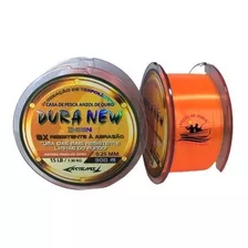 Linha Duranew 0,37mm 300m Soft 8x Pesqueiro Baixa Memória Cor Laranja