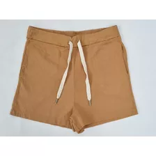 Short De Lino Mostaza Mujer - Talle S Excelente!