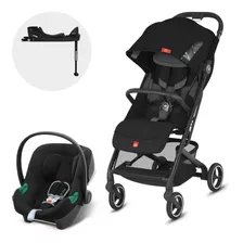 Coche Travel System Qbit Ac Black + Aton B2 + Base