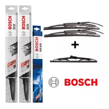 Kit Palhetas Bosch Original Dianteira Eco Traseira Rear