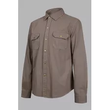 Campera Camisaco Devré Liso Verde Hombre 01d000143010