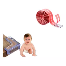 Kit Protetor De Borda Anti Impacto Bebê Seguro Móveis 5mts