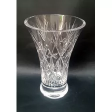 Vaso Em Cristal Lapidado À Mão (altura: 22,5 Cm)