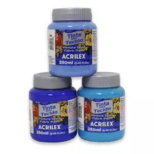 Tinta De Tecido Acrilex 250ml Varias Cores