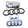 Kit 3 Emblemas Audi S5 Coupe Gloss Black Originales 2021-25