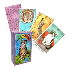 Tarot Gato En Español Plastificado 12x7cm + Guía Impresa 