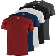 Packs X5 Remeras Manga Corta 100% Algodon De Hombre 