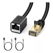 Cable De Extension Ethernet J&d (paquete De 2), Cat 6 Eth...