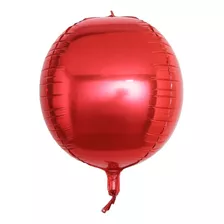 5 Globos Orbz 22 Pulgadas Cubo Diamante Esfera Elige Forma Color Esfera 4d Rojo