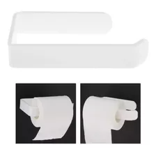 Porta Papel Higiênico Parede Acrílico Banheiro Cor Branco