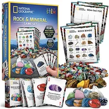 National Geographic Rock Bingo Game - Play Mineral Memory, G