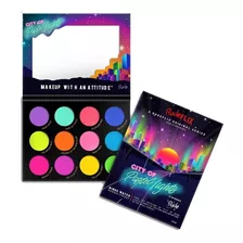 Kit De Paleta 12 Sombras Para Ojos City Of Pastel Lights Rude Cosmetics