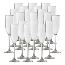 Kit 20 Taça Acrílico Champagne P/ Fim De Ano Natal Reveillon