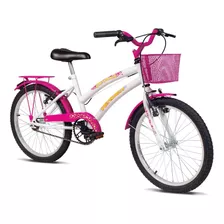 Bicicleta Juvenil Aro 20 Breeze Rosa C/ Branco Verden Bikes