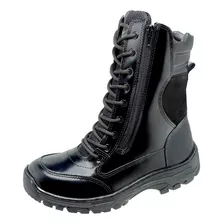 Bota Militar Coturno Profissional Bope Elite Couro Franca.