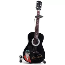 Violão Miniatura Elvis Presley Signature Black Axe Heaven