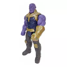 Boneco Thanos Vingadores Articulado C/ Som Acende Luz 30cm