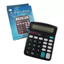 Calculadora De Mesa Digital Comercial Escritório 12 Dígitos Cor Cinza-escuro