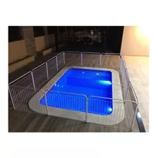 Kit C/5 Pçs Cerca Para Piscina Proteção Cães Pet Cão 0,7x1m