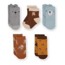 Pack Calcetines De Niño 5 Calcetines Mostaza (0m A 09m)