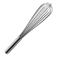 Fouet Batedor Manual De Arame Grosso Rígido Aço Inox 40,5cm