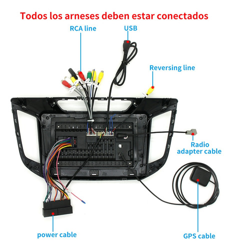 Estreo 2+32gb Carpaly Para Hyundai Creta Ix25 2015-2020 Gps Foto 4