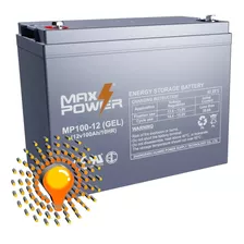 Bateria Sellada Vrla Gel 12v 100ah Maxpower Para Ups Y Solar
