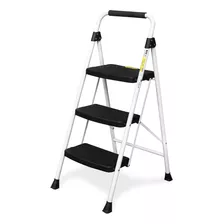 Folding 3 Step Ladder With Unique Snap-lock Design, 500 Lb. 