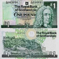 Cédula Escócia - 1 Pound 2001 - Fe
