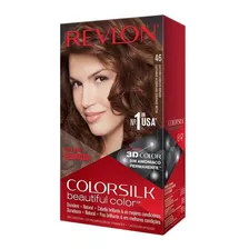 Kit Tinte Revlon Colorsilk Beautiful Color Tono 46 Castaño Cobrizo Dorado