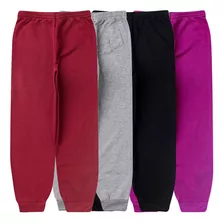 Combo 3 Calça Moletom Tradicional Infantil Menina Sortidas