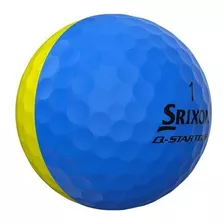 Bola De Golfe Srixon Divide Amarelo/azul - Cx C/ 3 Bolas