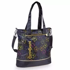 Bolsa Tote Luxo Universitária Feminina Care Bears Neon 530