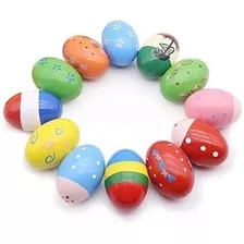 15 Pcs Percusión De Madera Huevo Musical Maracas Coctelera