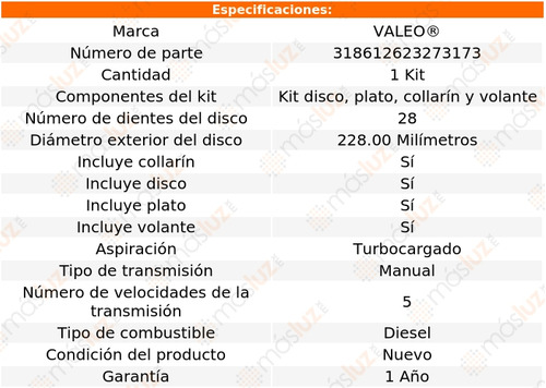 Kit De Embrague Caddy 2.0l 4 Cil 2019/2020 Valeo Garantizado Foto 4