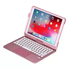 Funda Con Teclado Ini / Para iPad 10.2 Y 10.5 /rose Gold